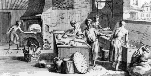 La panadería, ilustración de la 